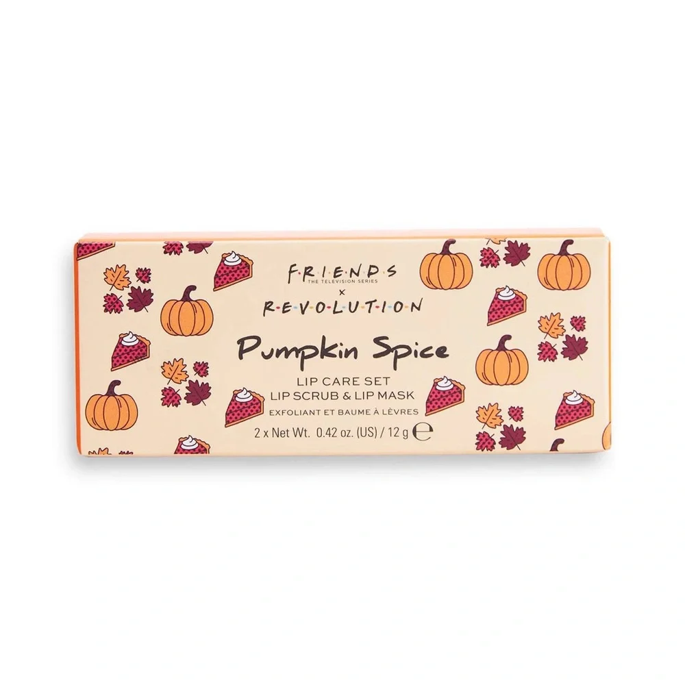 Friends x Makeup Revolution Pumpkin Spice Lip Care Set: Scrub & Mask Set